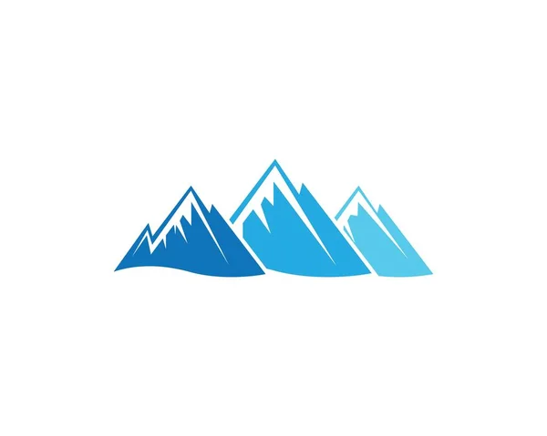 Mountain Logo Template Vector Pictogram Illustratie Ontwerp — Stockvector