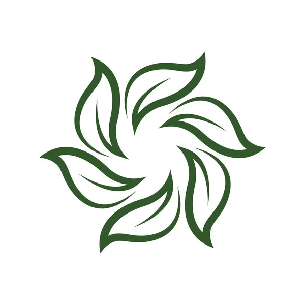 Logo Leaf Immagini Illustrazione Design — Vettoriale Stock