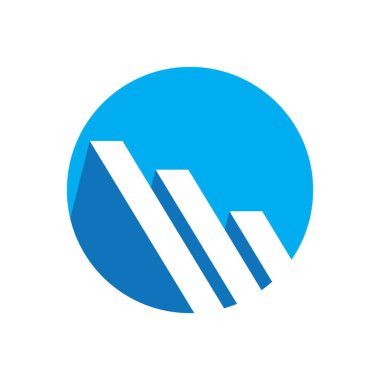 İş finans logosu tasarımı illüstrasyonu