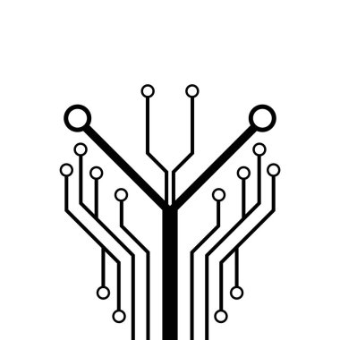 Devre logosu tasarımı illüstrasyonu