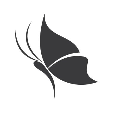 Güzellik kelebeği logo resimleri çizim tasarımı