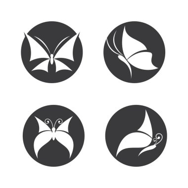 Güzellik kelebeği logo resimleri çizim tasarımı