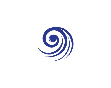 Su Dalgası logo vektör illüstrasyon tasarımı