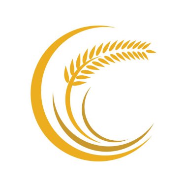 Buğday logosu resim çizimi tasarımı