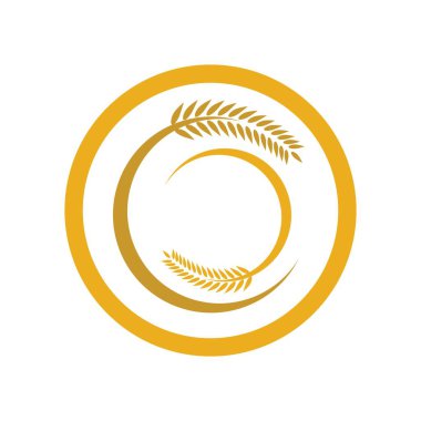 Buğday logosu resim çizimi tasarımı