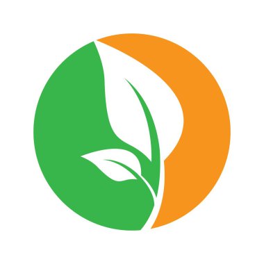 Ekoloji logosu resim çizimi tasarımı