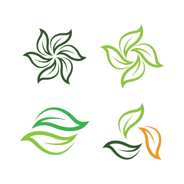 Logo Leaf Immagini Illustrazione Design — Vettoriale Stock