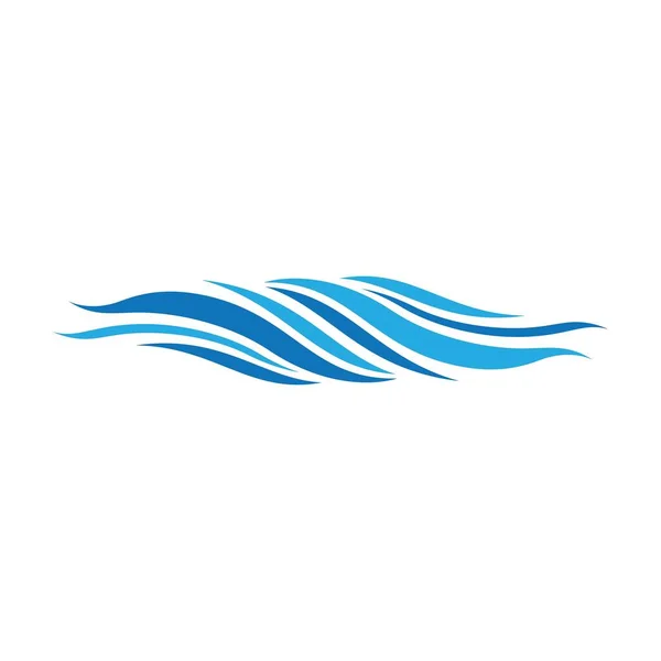 Water Wave Logo Images Illustration Design — Stock Vector