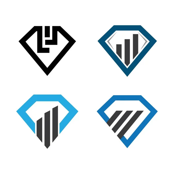 Ilustración Del Diseño Del Logo Financiero — Archivo Imágenes Vectoriales
