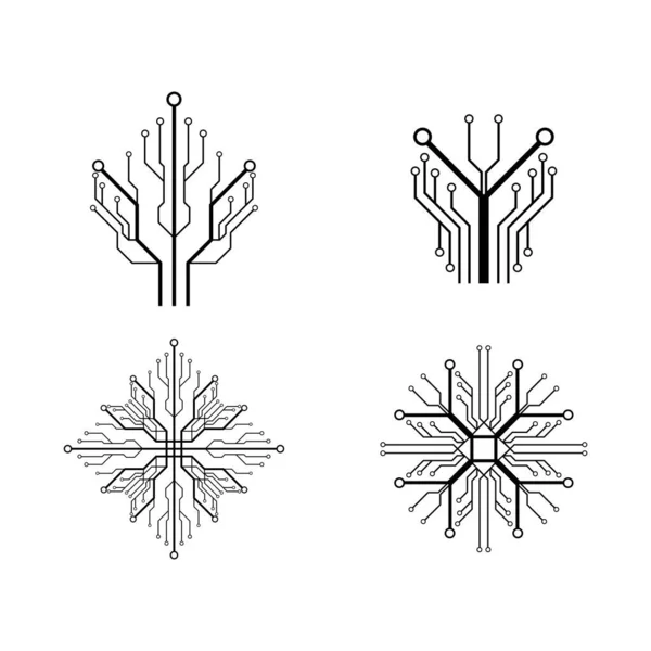 Illustration Logo Circuit — Image vectorielle