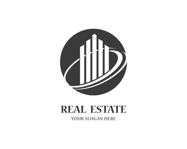 Real Estate Logo Icon Illustration Design — Stock Vector