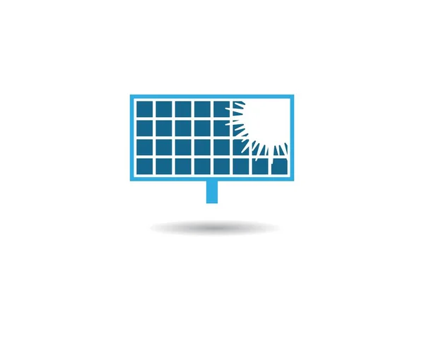 Painel Solar Logotipo Vetor Design Ilustração — Vetor de Stock