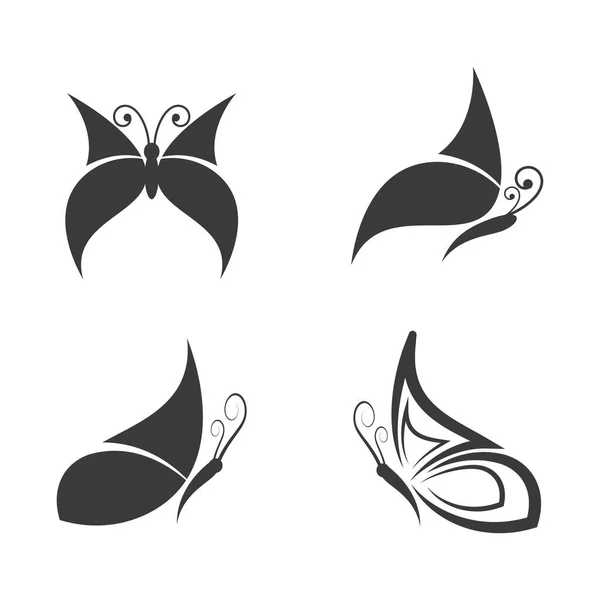 Beauté Papillon Logo Images Illustration Design — Image vectorielle