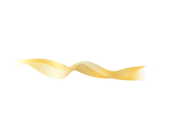 Gold Wave Line Vector Icon Illustration Design — Stock Vector