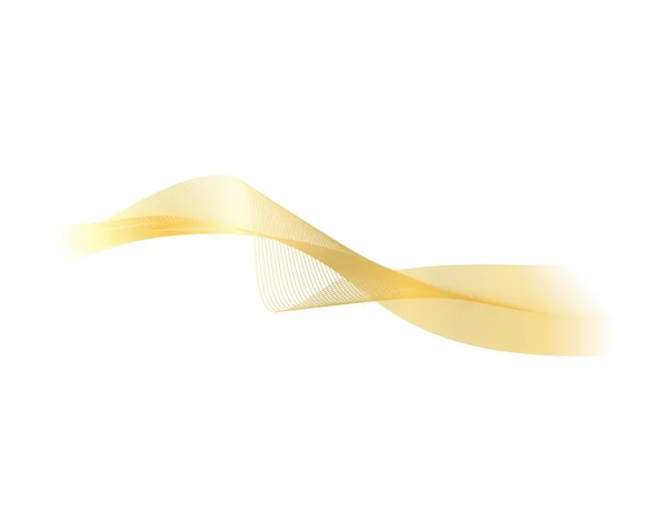ゴールド波線ベクトルアイコンイラストデザイン — ストックベクタ