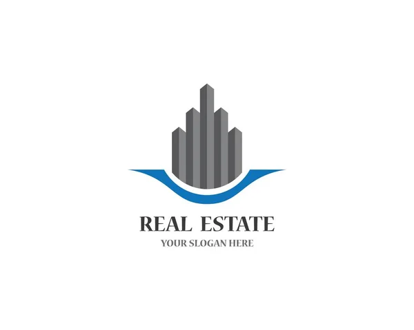 Design Ilustração Ícone Logotipo Imobiliário — Vetor de Stock