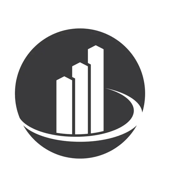 Inmobiliaria Logo Imágenes Ilustración Diseño — Vector de stock