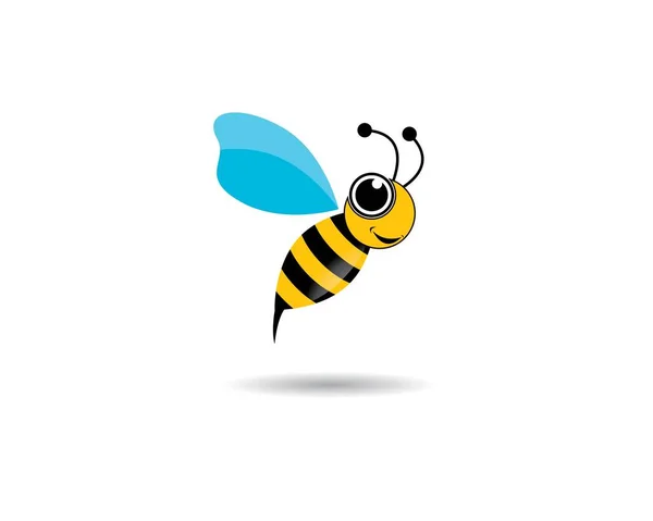 蜂のロゴベクトルアイコンイラストデザイン — ストックベクタ