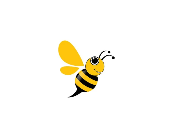 Logo Pszczoły Wektor Ikona Ilustracja Projekt — Wektor stockowy