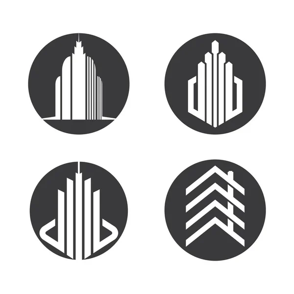 Logo Immobiliare Immagini Illustrazione Design — Vettoriale Stock