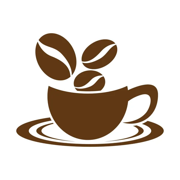 Kaffee Logo Bilder Illustration Design — Stockvektor