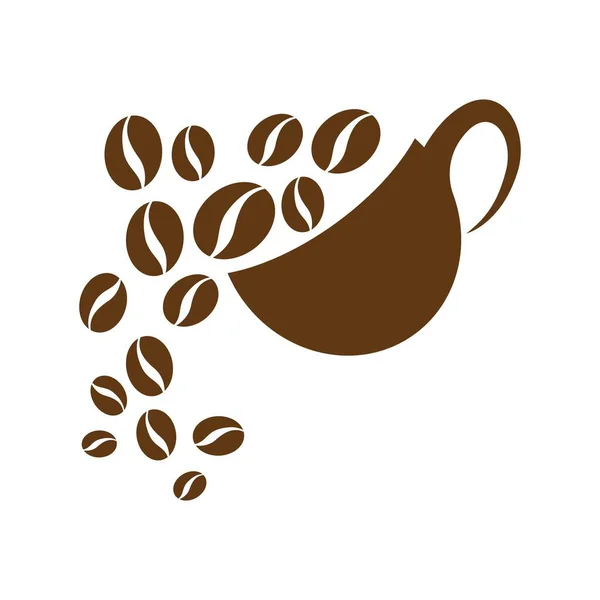 Kaffee Logo Bilder Illustration Design — Stockvektor