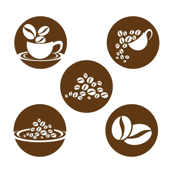 Kaffee Logo Bilder Illustration Design — Stockvektor