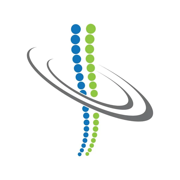 Image Logo Colonne Vertébrale Illustration Design — Image vectorielle