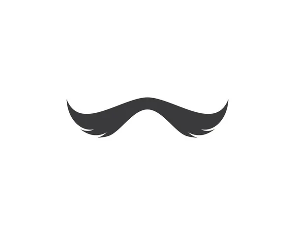 Logotipo Bigote Icono Vector Ilustración Diseño — Vector de stock