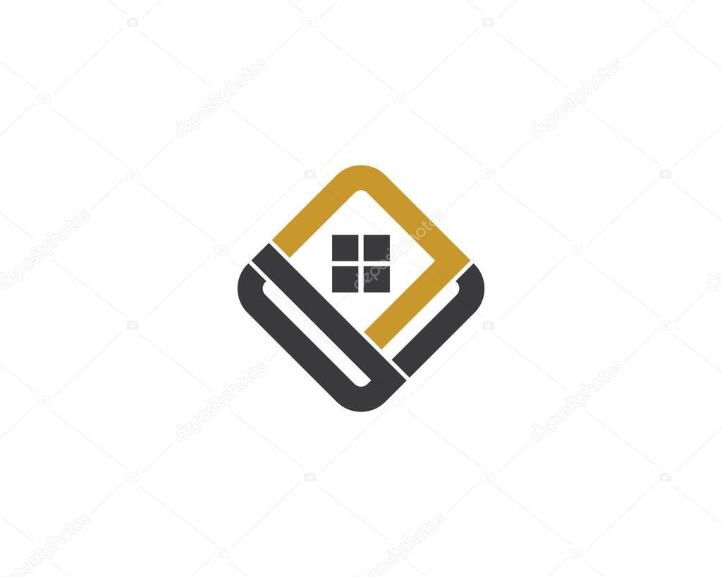 Property logo template vector icon illustration design