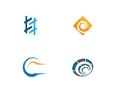 Soyut logo şablon vektör resimleme tasarımı