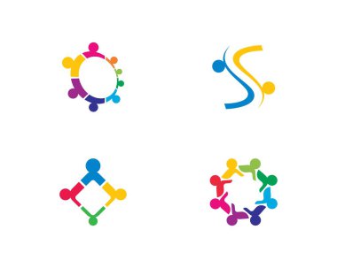 Evlat edinme ve toplumsal bakım logosu vektör resmetme tasarımı