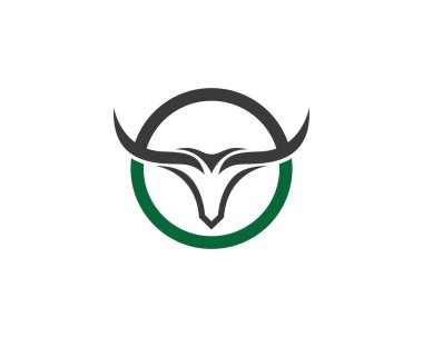 Boğa logo şablonu vektör resimleme tasarımı