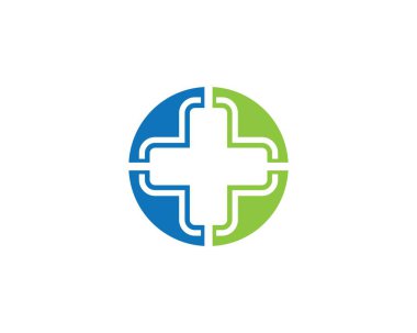 Tıbbi Logo şablon vektör illüstrasyon tasarımı