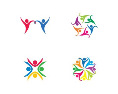 Evlat edinme ve toplumsal bakım logosu vektör resmetme tasarımı