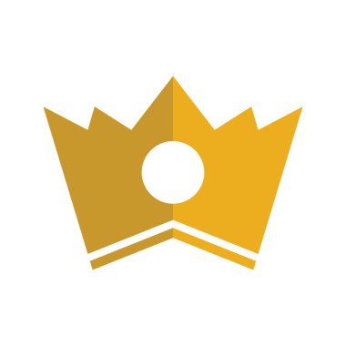 Crown Logo Şablonu vektör çizimi tasarımı
