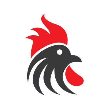 Rooster logo resimleri çizimi tasarımı