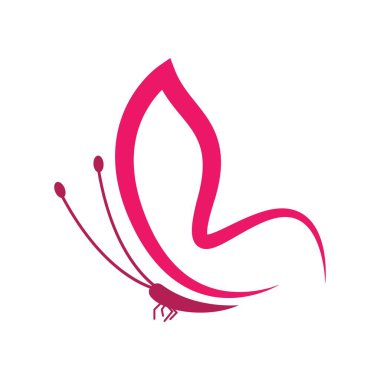 Güzellik kelebeği logo resimleri çizim tasarımı