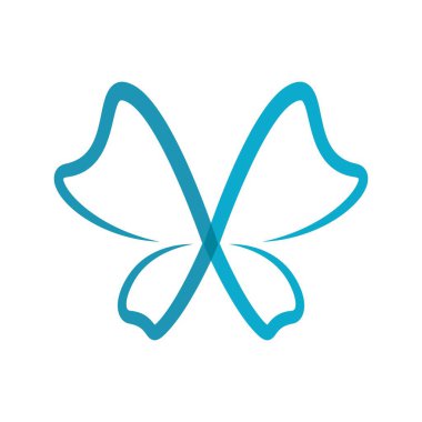 Güzellik kelebeği logo resimleri çizim tasarımı