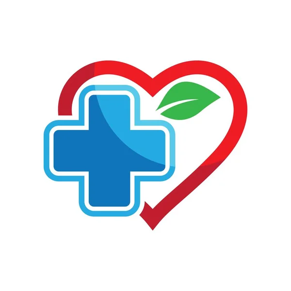 Ιατρική Φροντίδα Λογότυπο Εικόνες Εικονογράφηση Σχεδιασμό — Διανυσματικό Αρχείο