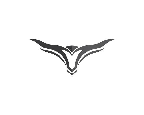 Дизайн Векторной Иконки Логотипа Быка — стоковый вектор