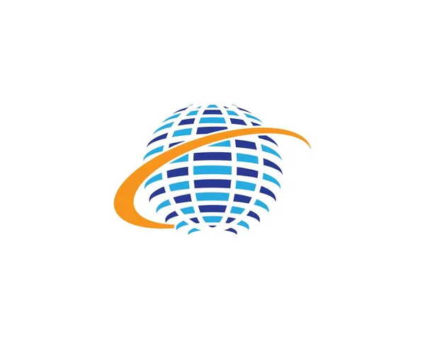 Design Ilustração Ícone Vetor Logotipo Global — Vetor de Stock