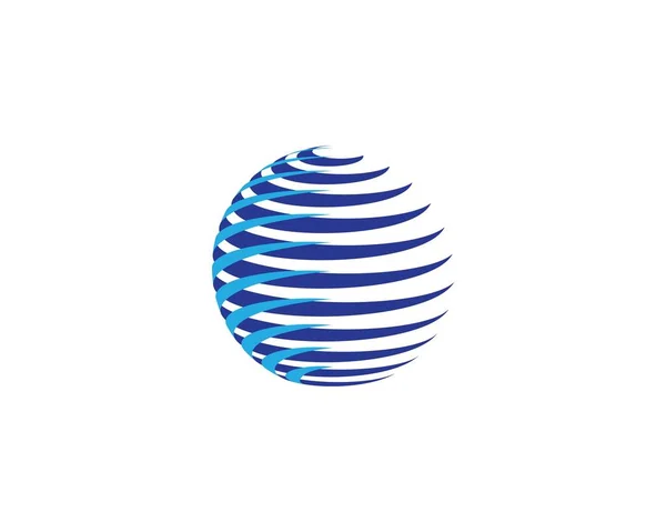 Disegno Illustrazione Dell Icona Vettoriale Logo Globale — Vettoriale Stock
