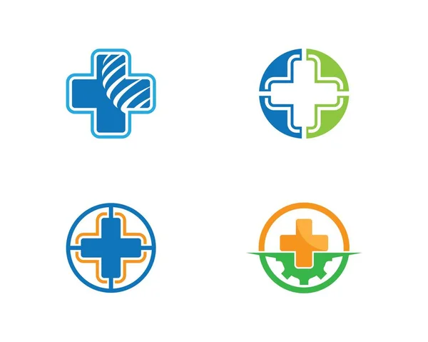 Modèle Logo Médical Vectoriel Icône Illustration Conception — Image vectorielle