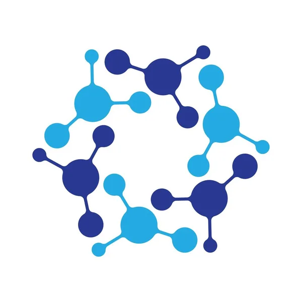 Illustrazione Vettoriale Del Logo Molecule — Vettoriale Stock