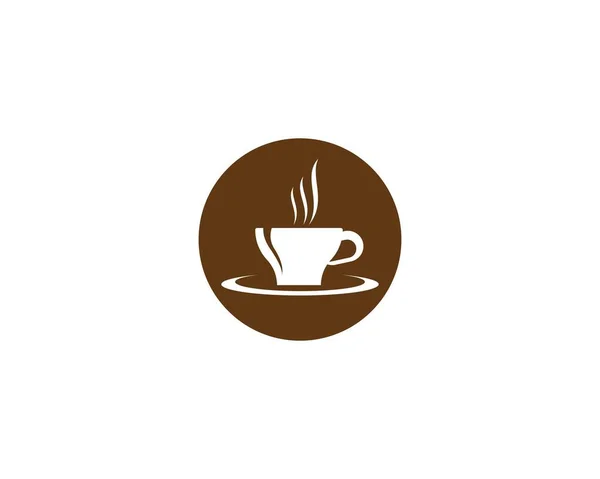 Tasse Café Logo Modèle Vectoriel Icône Design — Image vectorielle