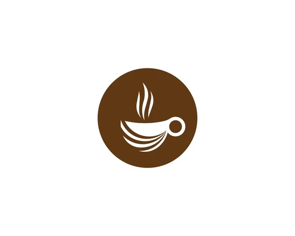 Kaffeetasse Logo Template Vektor Icon Design — Stockvektor