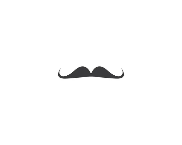 Mustache Logotyp Ikon Illustration Design — Stock vektor