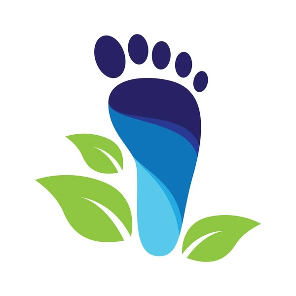 Fußpflege Logo Bilder Illustration Design — Stockvektor