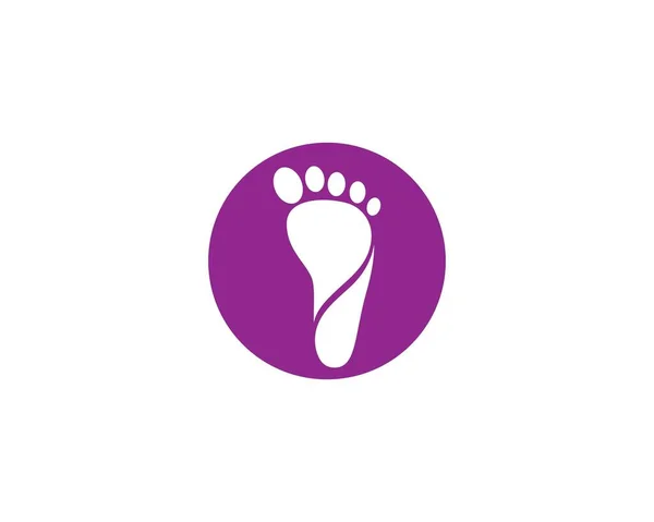 Foot Therapist Logo Vector Icon — Stock Vector